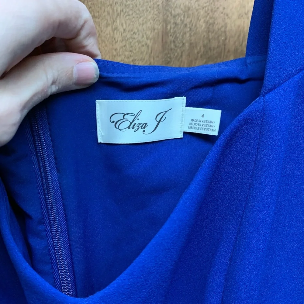 Eliza J blue cocktail dress - size 4 - Picture 5 of 8